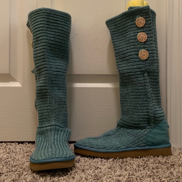 UGG Shoes - NWOT Teal Knit UGGS
